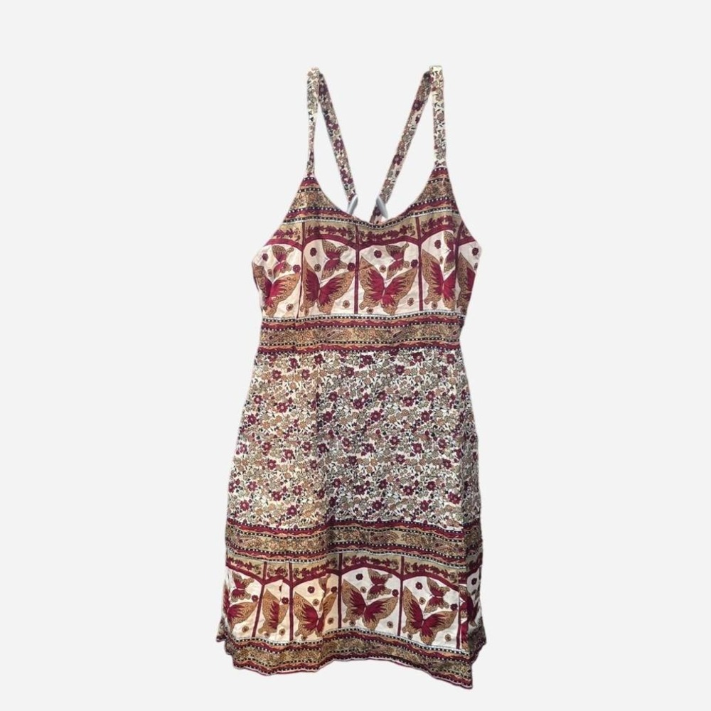 WOMENS 90'S GRUNGE‎ BUTTERFLY MINI DRESS
